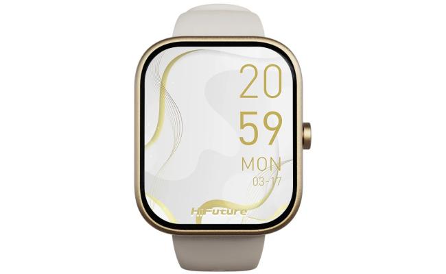 HiFuture LUME Smartwatch 1.85" IPS Display, Dual-Core Processor, 100+ Sports Modes, Built-in Wireless Calling, 24/7 Health Monitoring (Heart Rate, SpO2, Sleep), Ultra-Light Weight Sleek Design, Champagne Gold